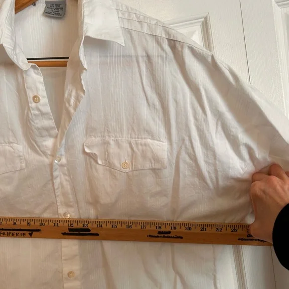 Marithe Francois Girbaud White Button-Up Shirt - Picture 9 of 12